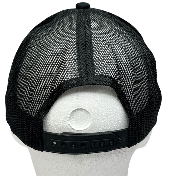 New Bass Pro Shop Mesh Back Snap Back Cap Black Embroidered Logo on Front - Picture 4 of 7